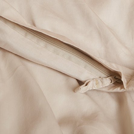 Tencel™ Lyocell Twill Bettwäsche-Set - atmungsaktiv, weich und nachhaltig (Beige)