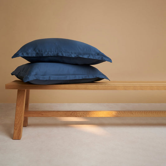 Kissenbezug TENCEL™ Satin - seidig weich & hautfreundlich (Dunkelblau)