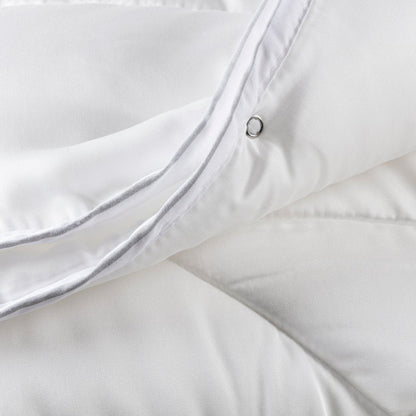 4-Jahreszeiten-Bettdecke (zwei Bettdecken mit Druckknöpfen) mit Tencel-Satin-Bezug (Super Soft Duo)