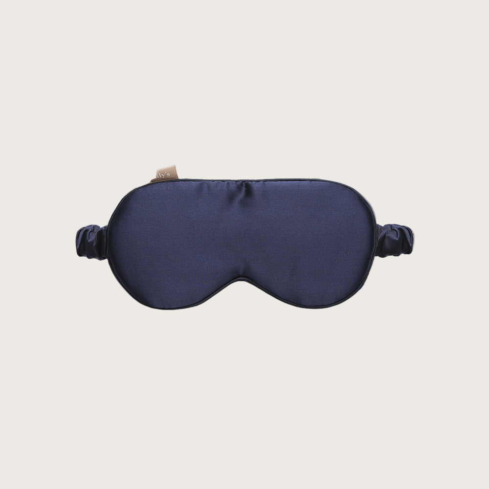 Schlafmaske SONVELIA EMILYS Pillow Mitternachtsblau Seide
