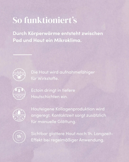 Wiederverwendbares APRICOT Décolleté Pad mit Ectoin
