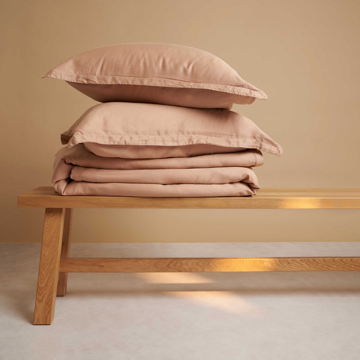 Tencel™ Lyocell Twill Bettwäsche-Set - atmungsaktiv, weich und nachhaltig (Pfirsich)